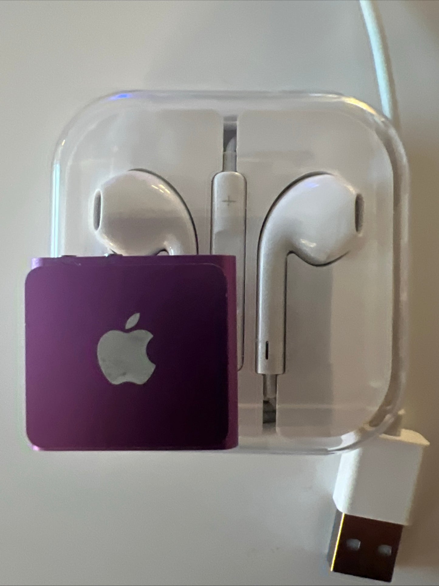 Apple iPod Purple Shuffle 4th Generation New Battery Installed Open Box