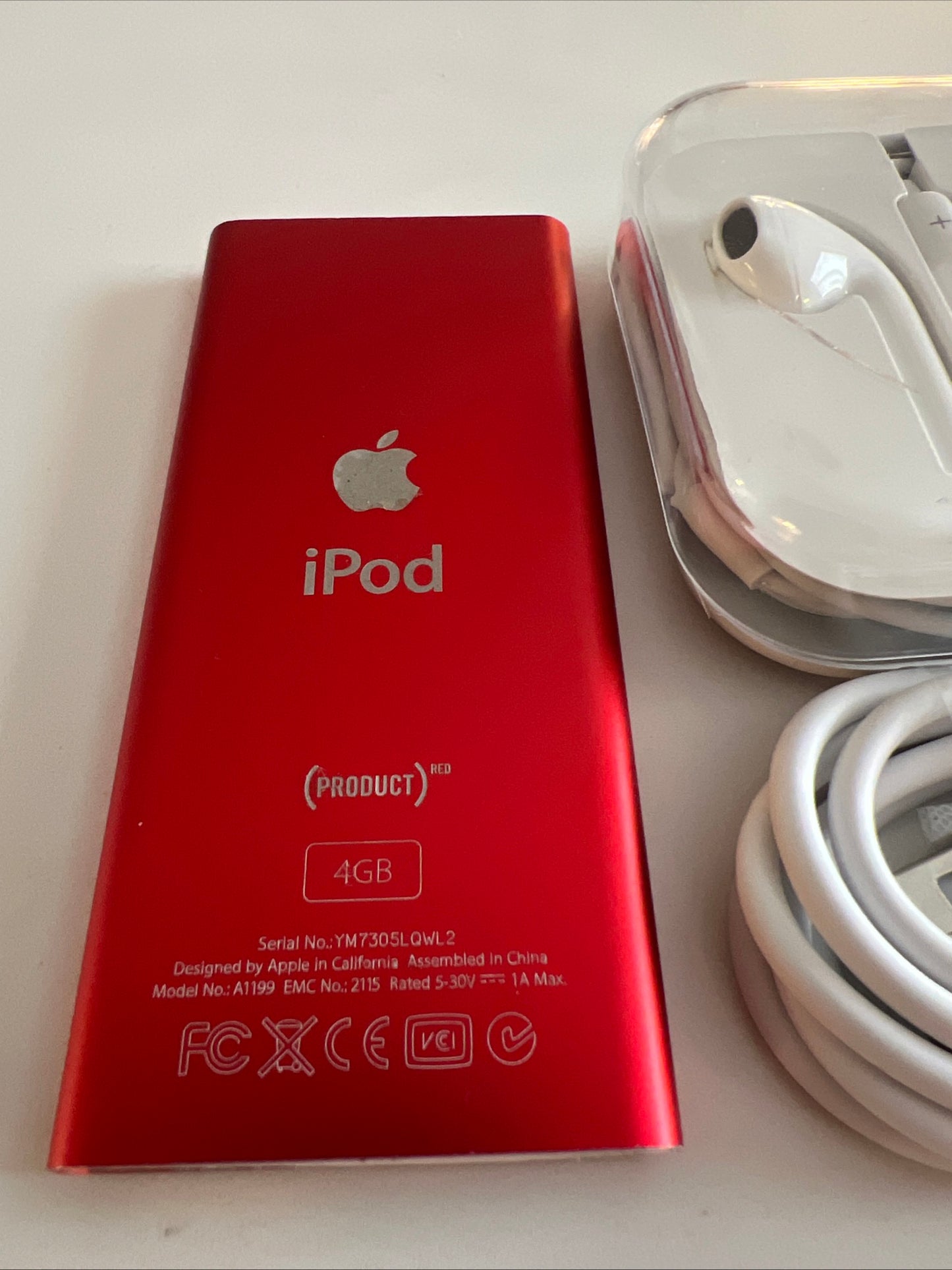 ipod nano 2nd gen new battery Red 4gb