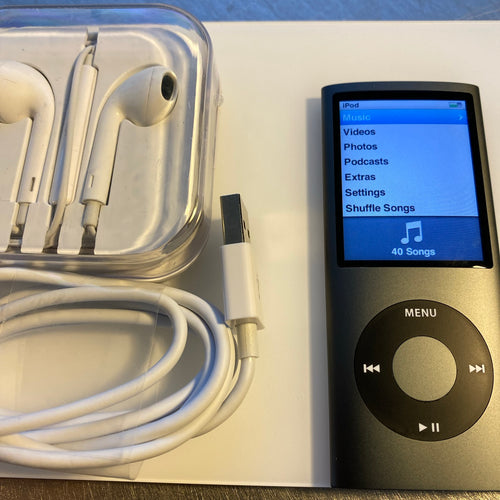 Apple ipod nano 4th gen 16 gb Black.  VERY NICE CONDITION - NEW BATTERY