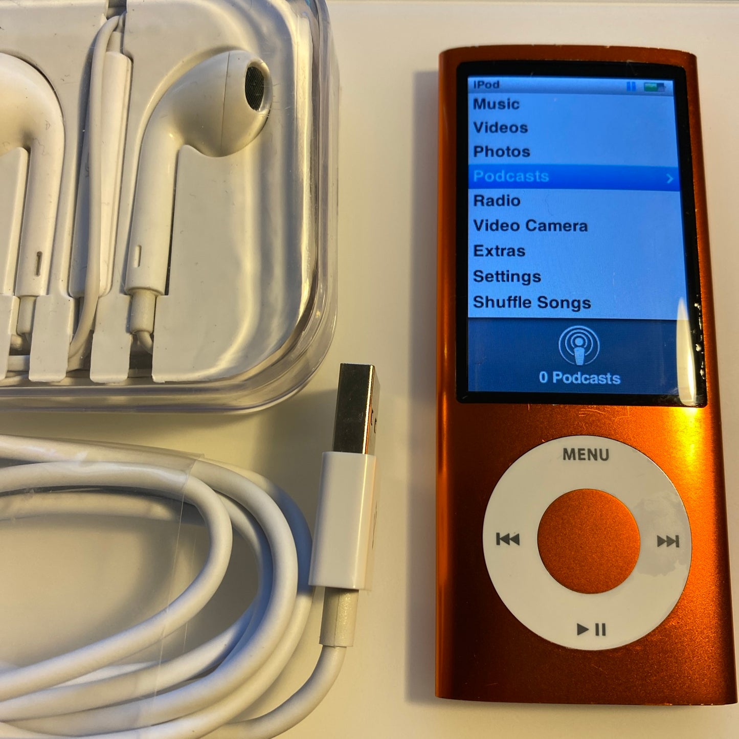 Apple iPod nano 5th Gen Orange (8 GB) New Battery New LCD - Fast Shipping