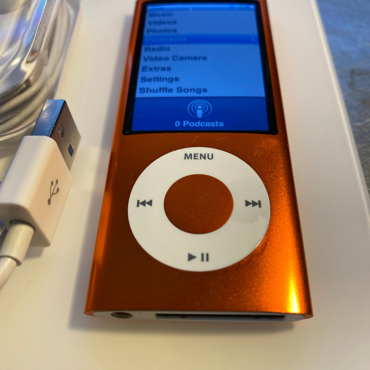 Apple iPod nano 5th Generation Orange (16 GB) New Battery New LCD