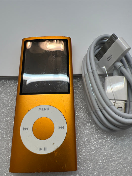 Apple iPod nano 4th Gen Orange (8 GB) New Battery. Exceptional cond.