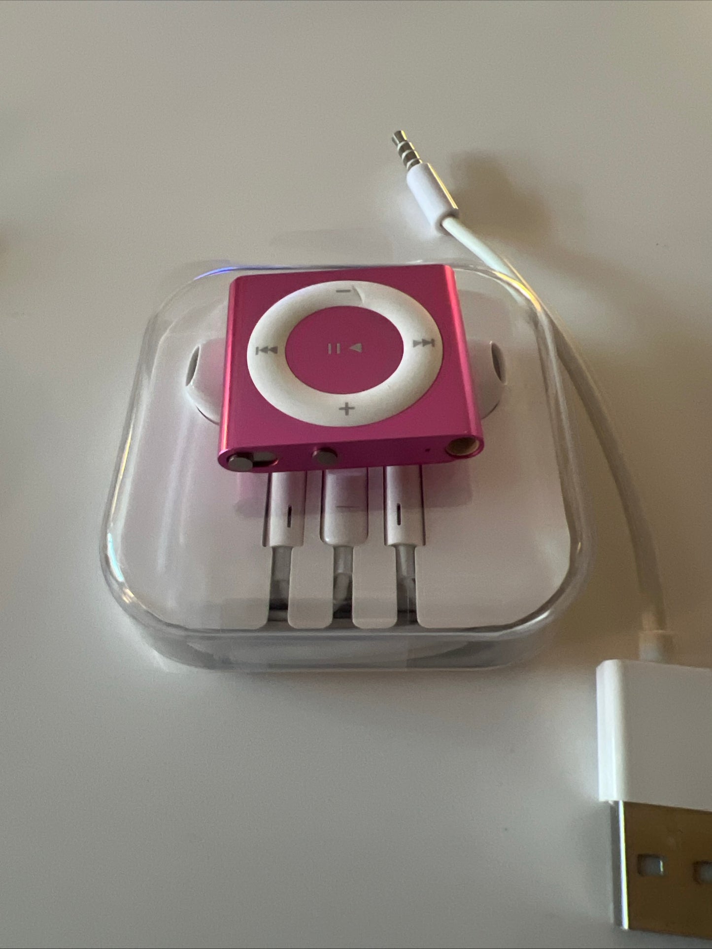 Apple iPod Pink Shuffle 4th Generation New Battery Installed Gently Used