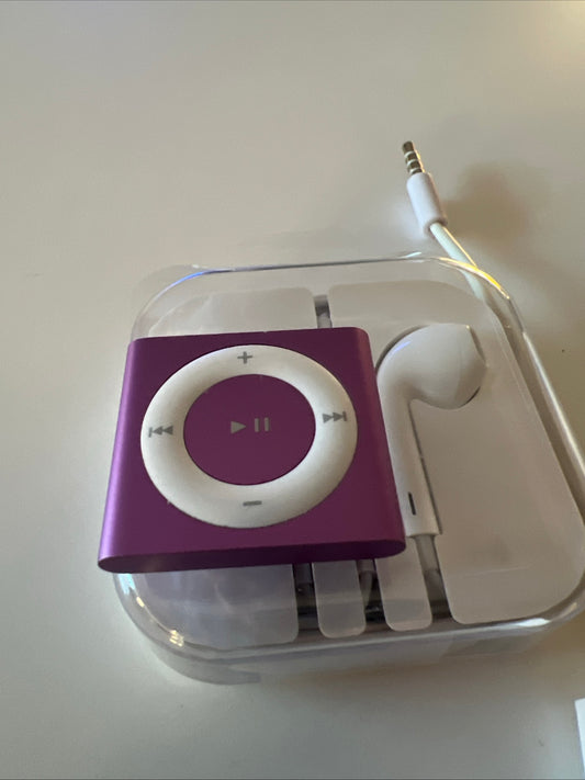 Apple iPod Purple Shuffle 4th Generation New Battery Installed Open Box