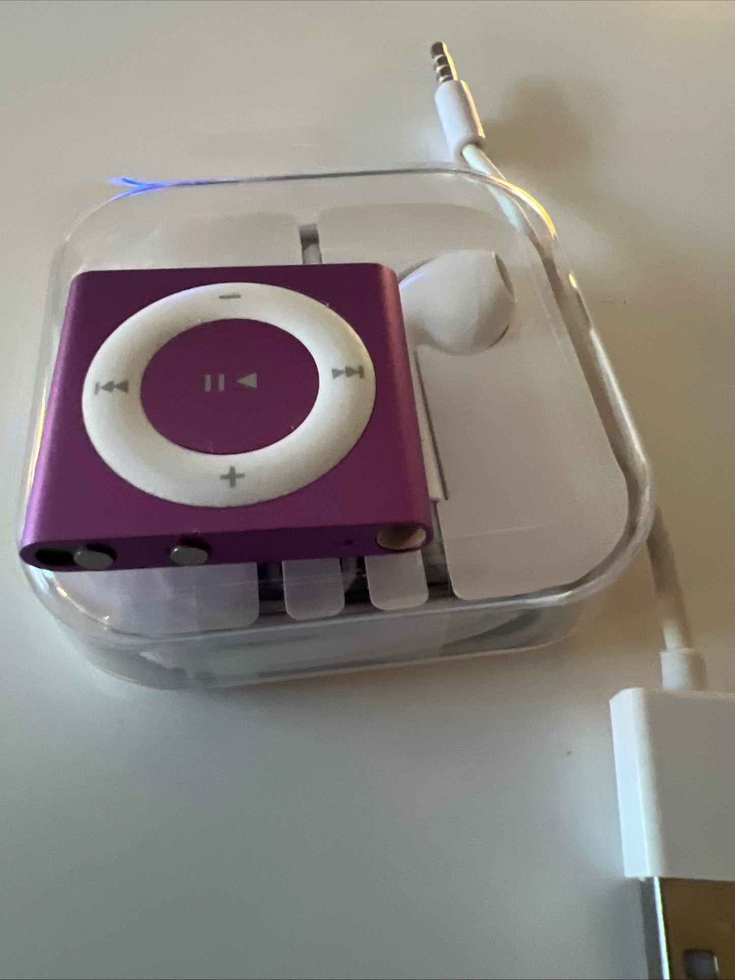 Apple iPod Purple Shuffle 4th Generation New Battery Installed Open Box