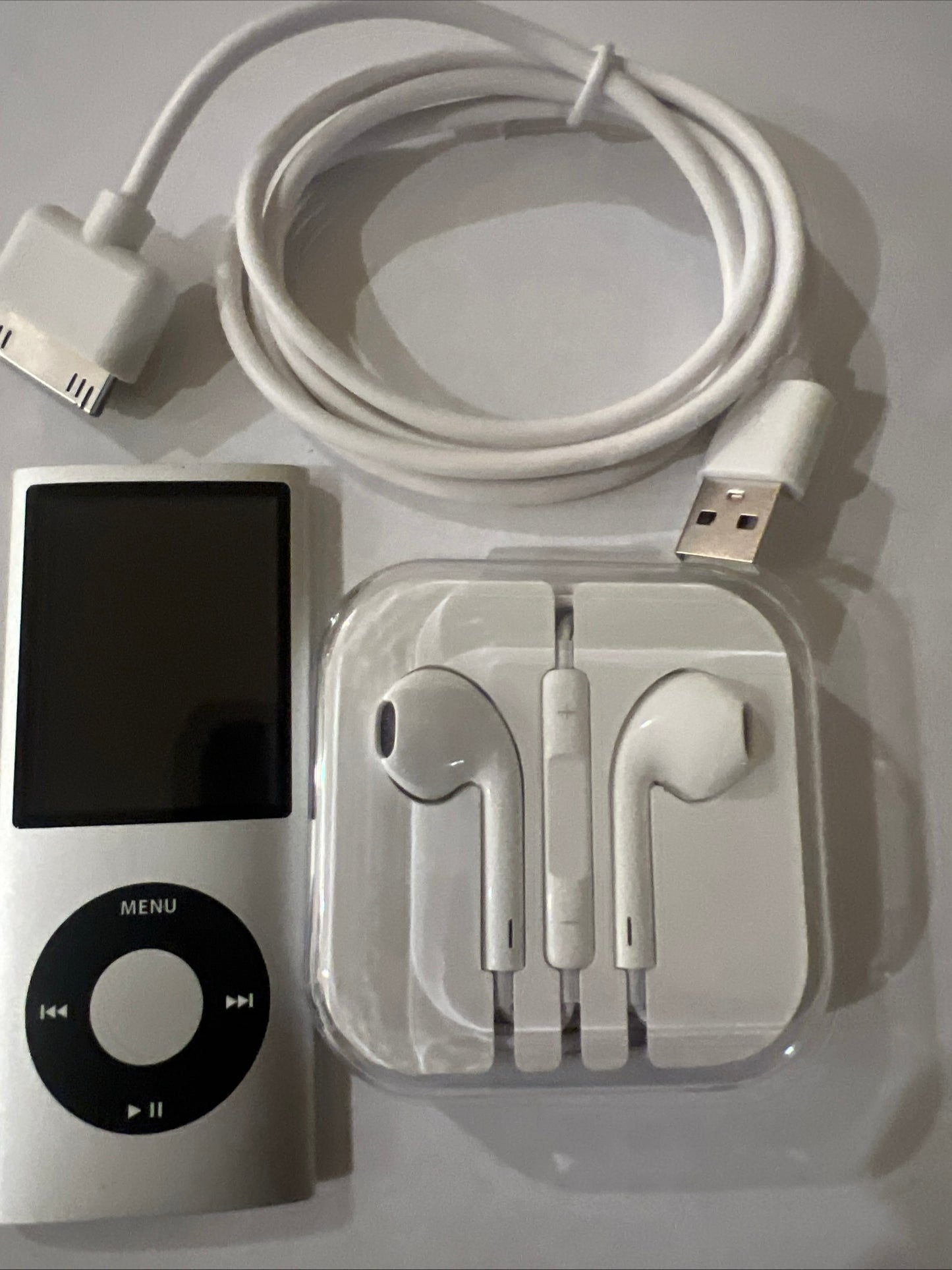 Apple iPod Nano 4th Generation, 16GB, Silver, New Battery Installed.
