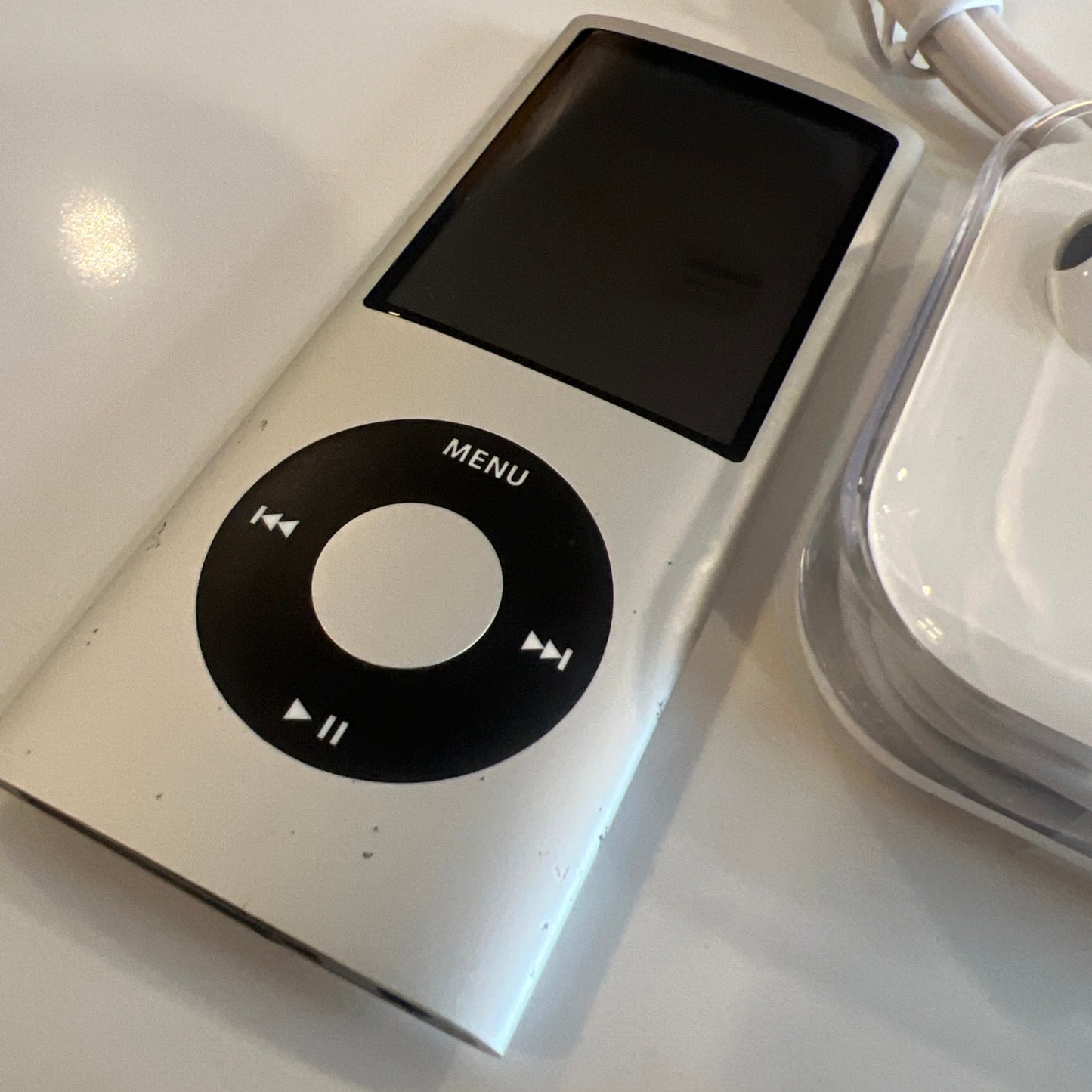Apple iPod Nano 4th Generation, 16GB, Silver, New Battery Installed.