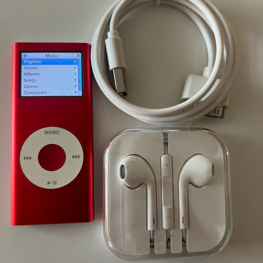 Apple iPod Nano 2nd Generation 8gb Red New Battery