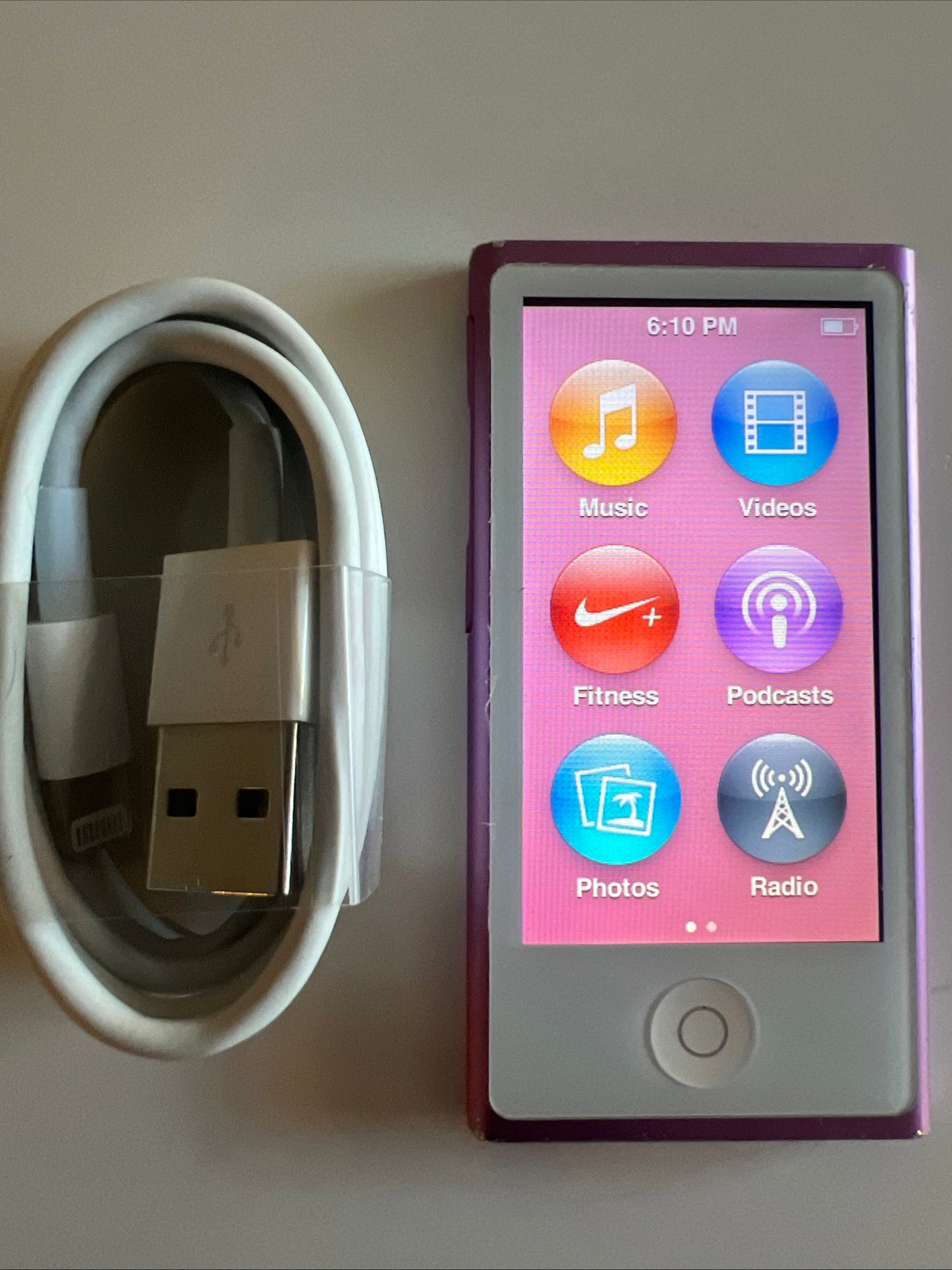 iPod nano 7th Generation Purple.  New battery installed