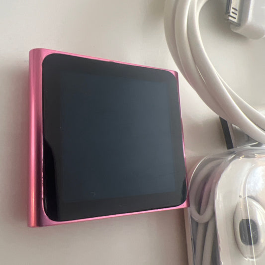 Apple iPod nano 6th Gen Pink (16 GB).  New battery installed FAST SHIP