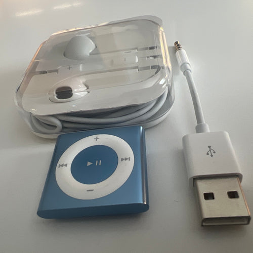 Apple iPod Blue Open Box Shuffle 4th Generation New Battery Installed