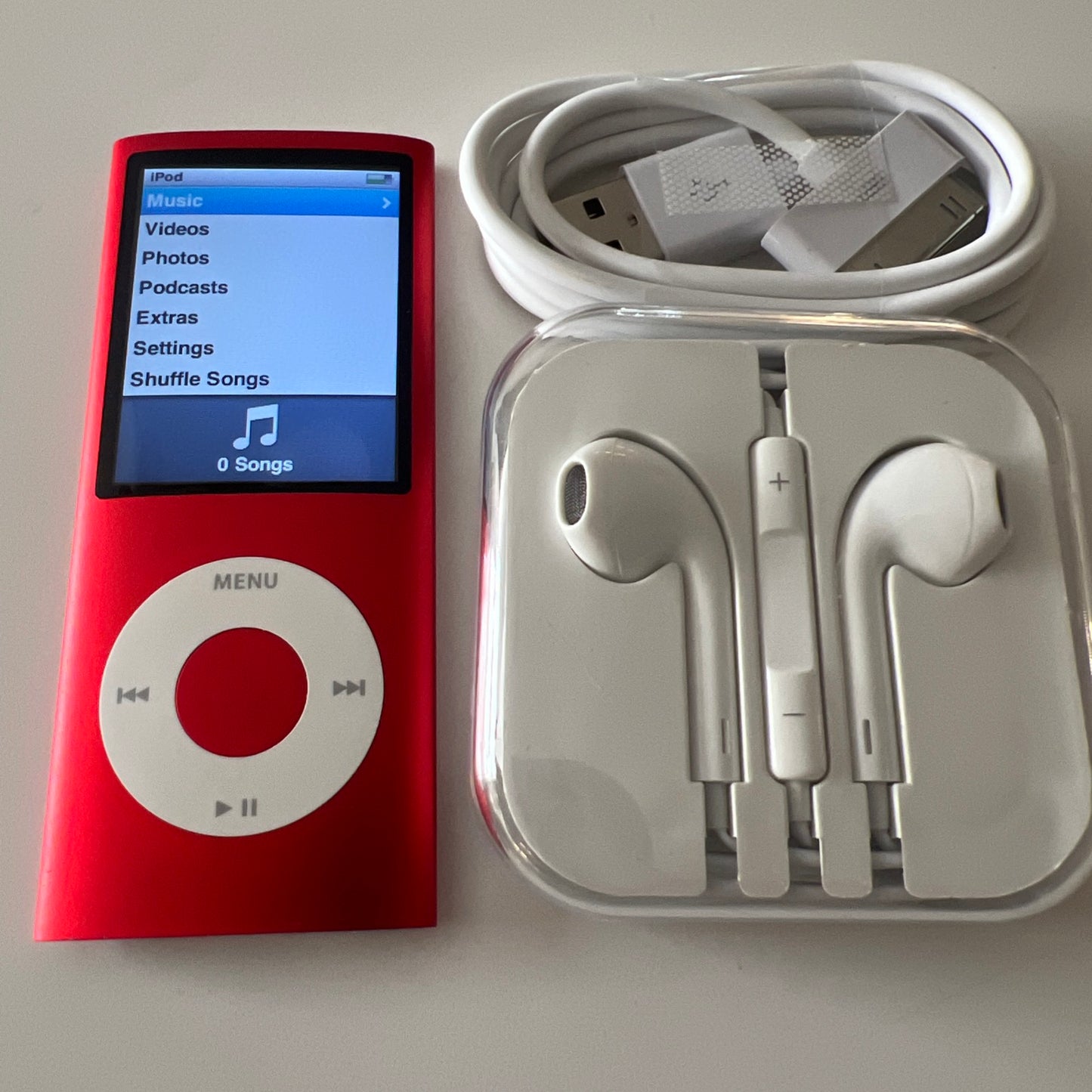 Apple iPod Nano 4th Generation, 8gb, Red, New Battery Installed. Engraved