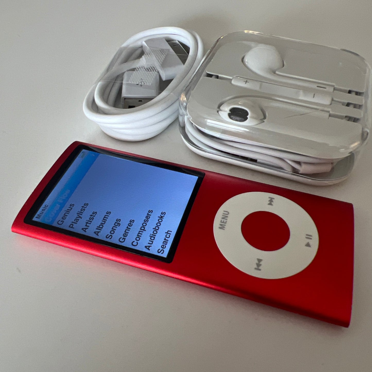 Apple iPod Nano 4th Generation, 8gb, Red, New Battery Installed. Engraved