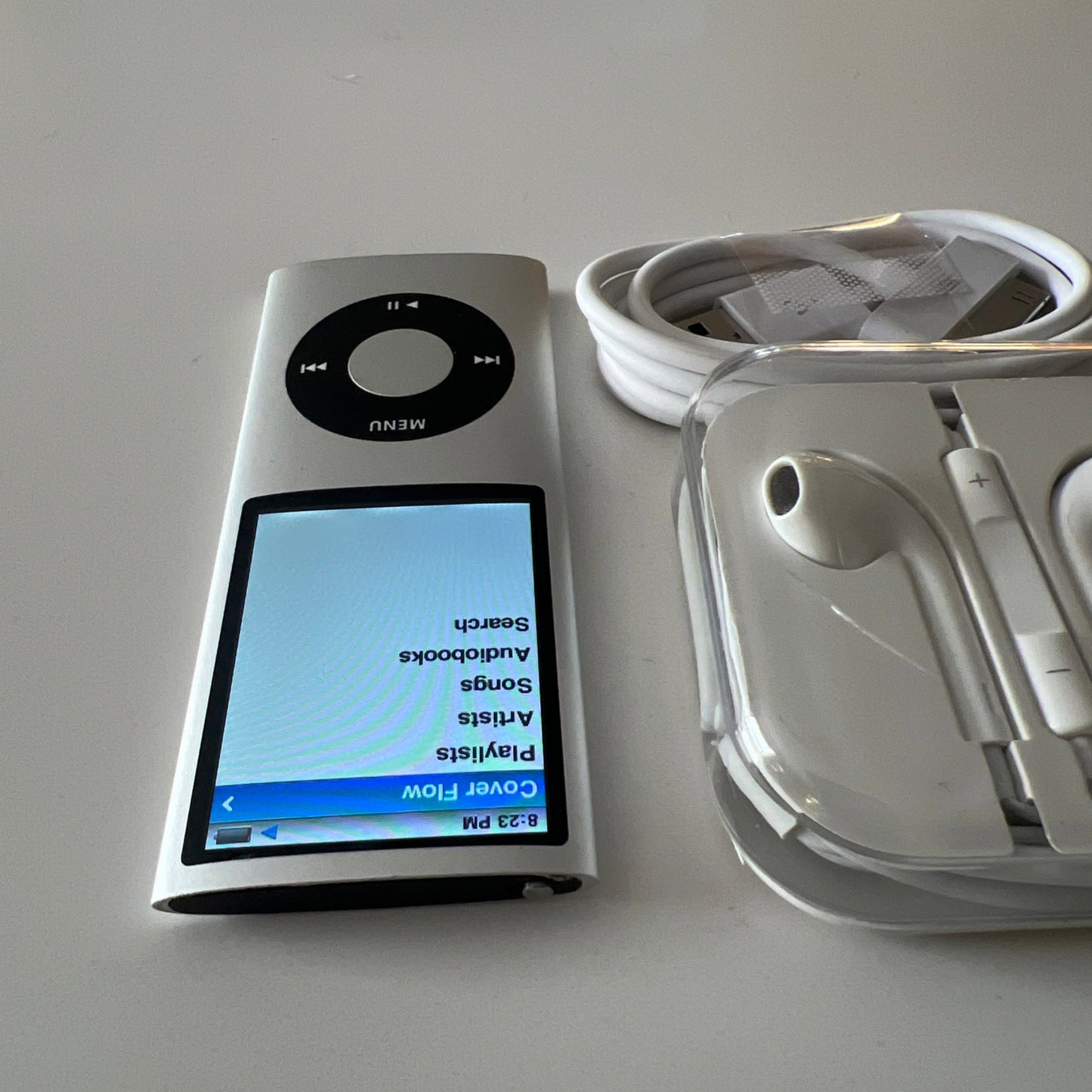 Apple iPod Nano 4th Generation, 8GB, Silver, New Battery Installed. NEW OPEN BOX