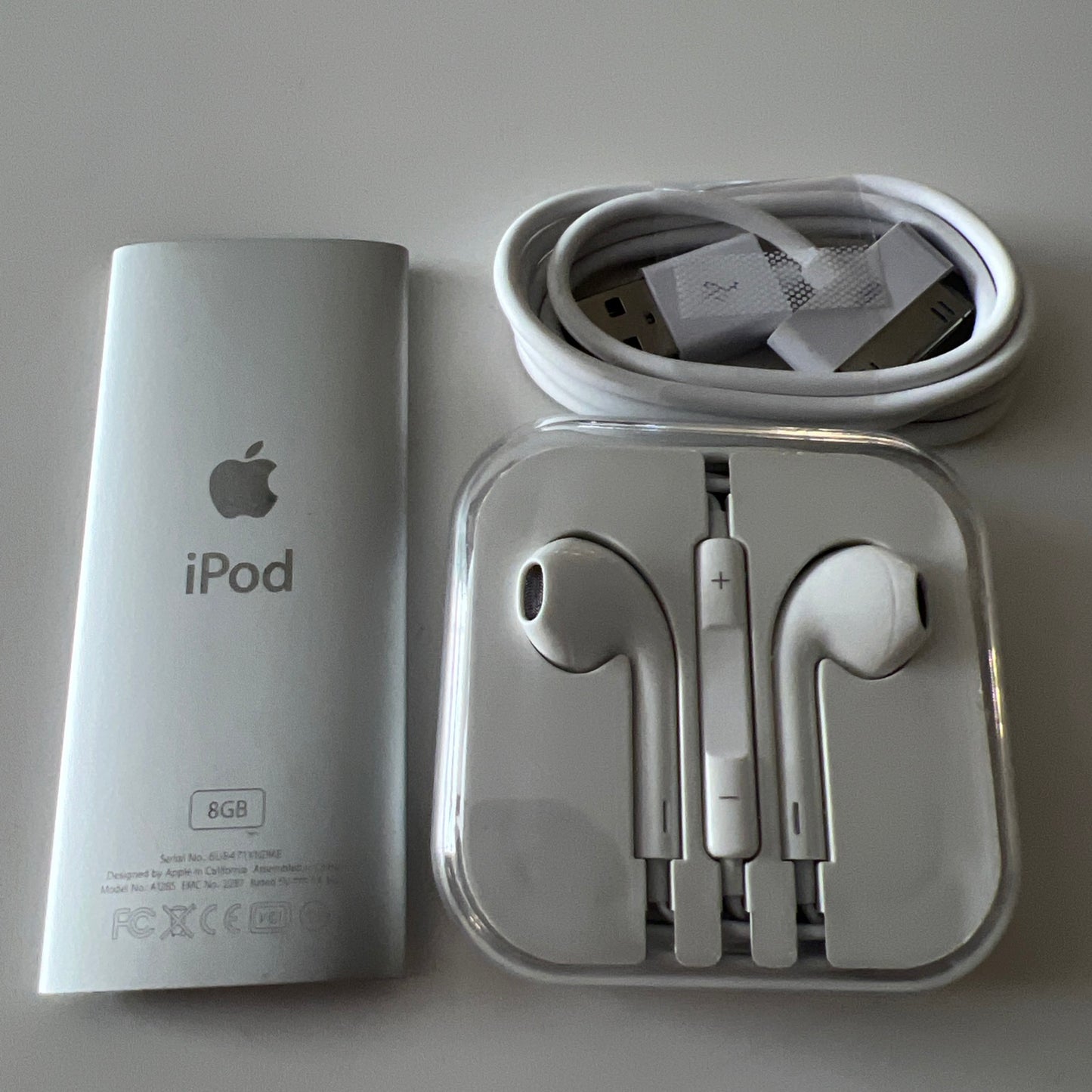 Apple iPod Nano 4th Generation, 8GB, Silver, New Battery Installed. NEW OPEN BOX