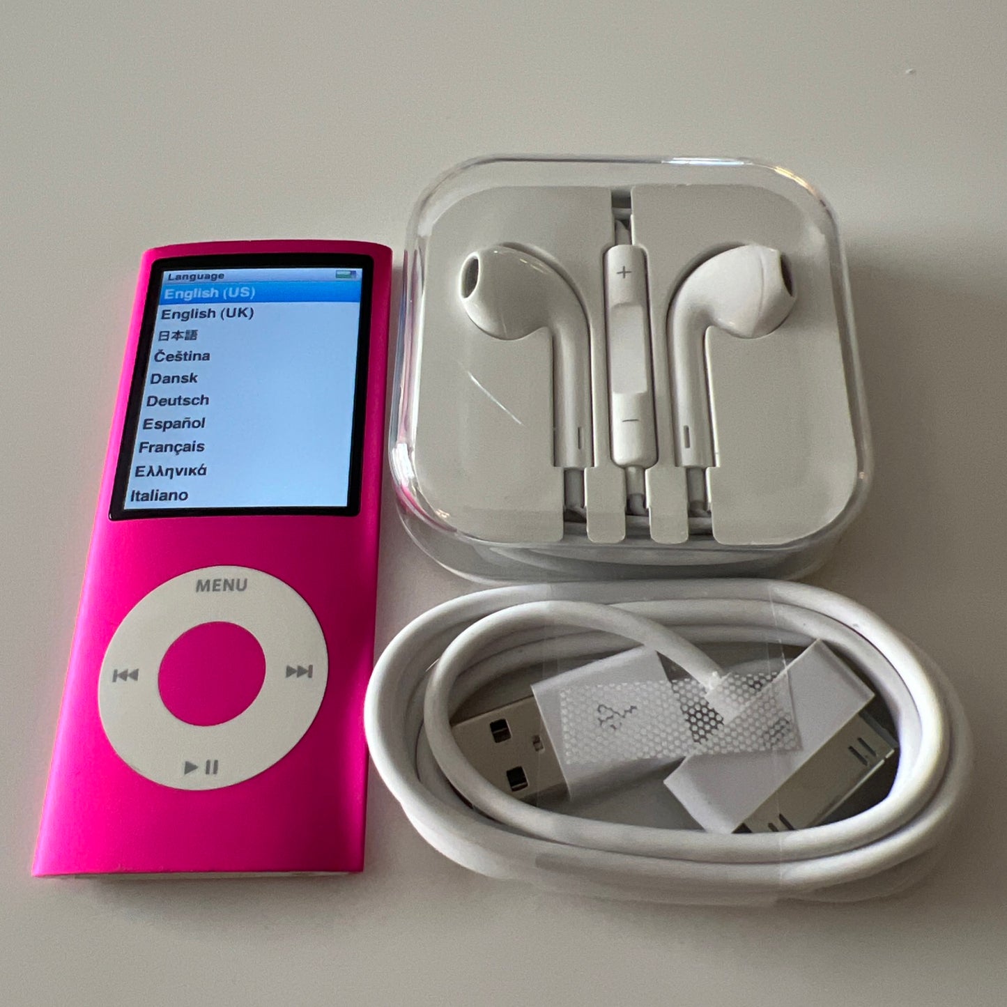 ipod nano 4th generation pink 8gb.  NEW BATTERY - OPEN BOX