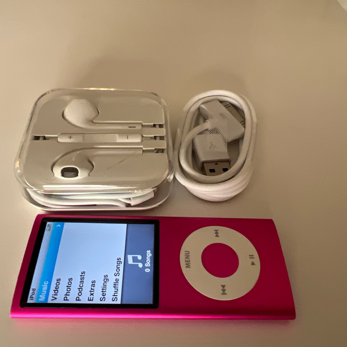 ipod nano 4th generation pink 8gb.  NEW BATTERY - OPEN BOX
