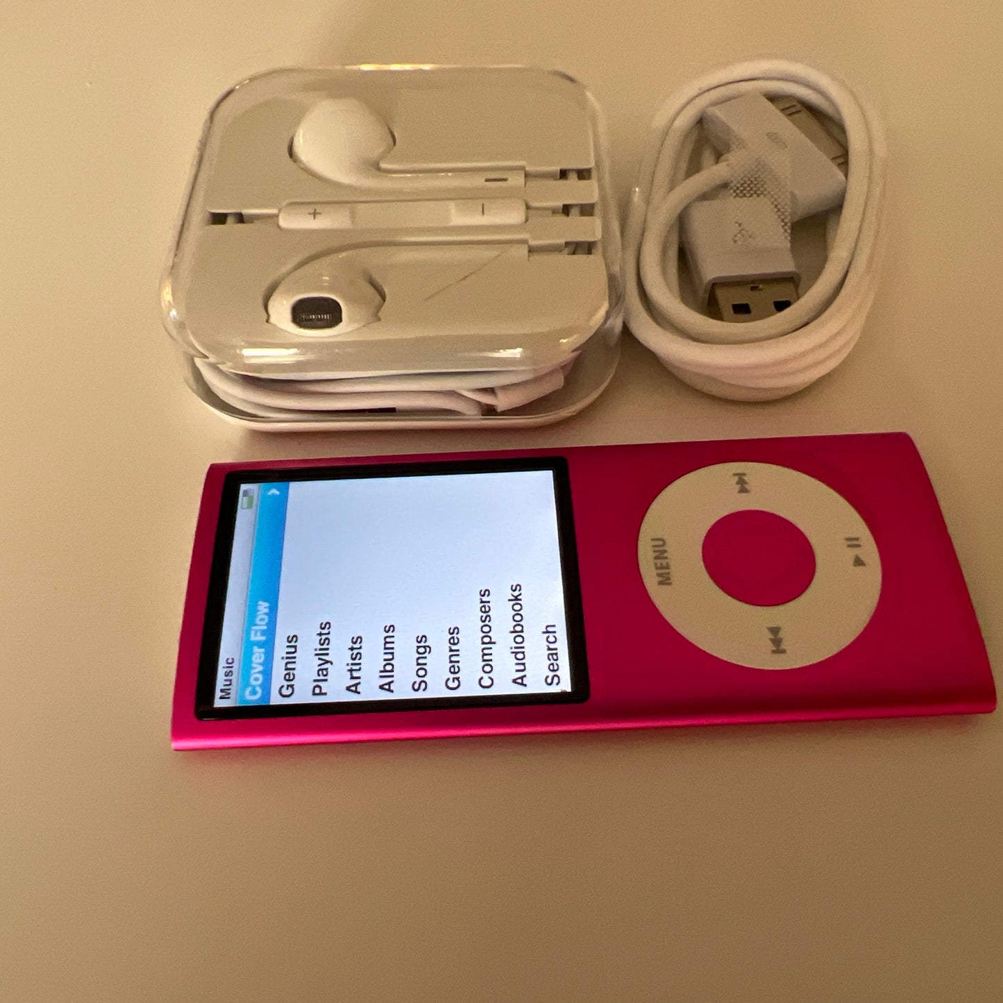 ipod nano 4th generation pink 8gb.  NEW BATTERY - OPEN BOX