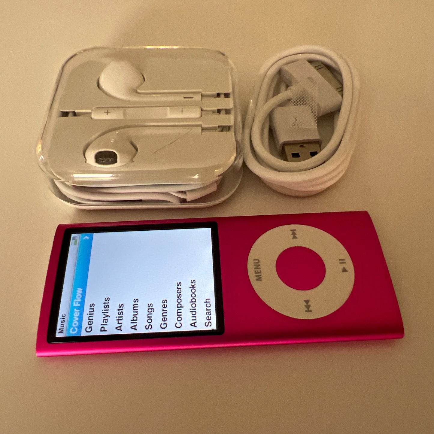 ipod nano 4th generation pink 8gb.  NEW BATTERY - OPEN BOX