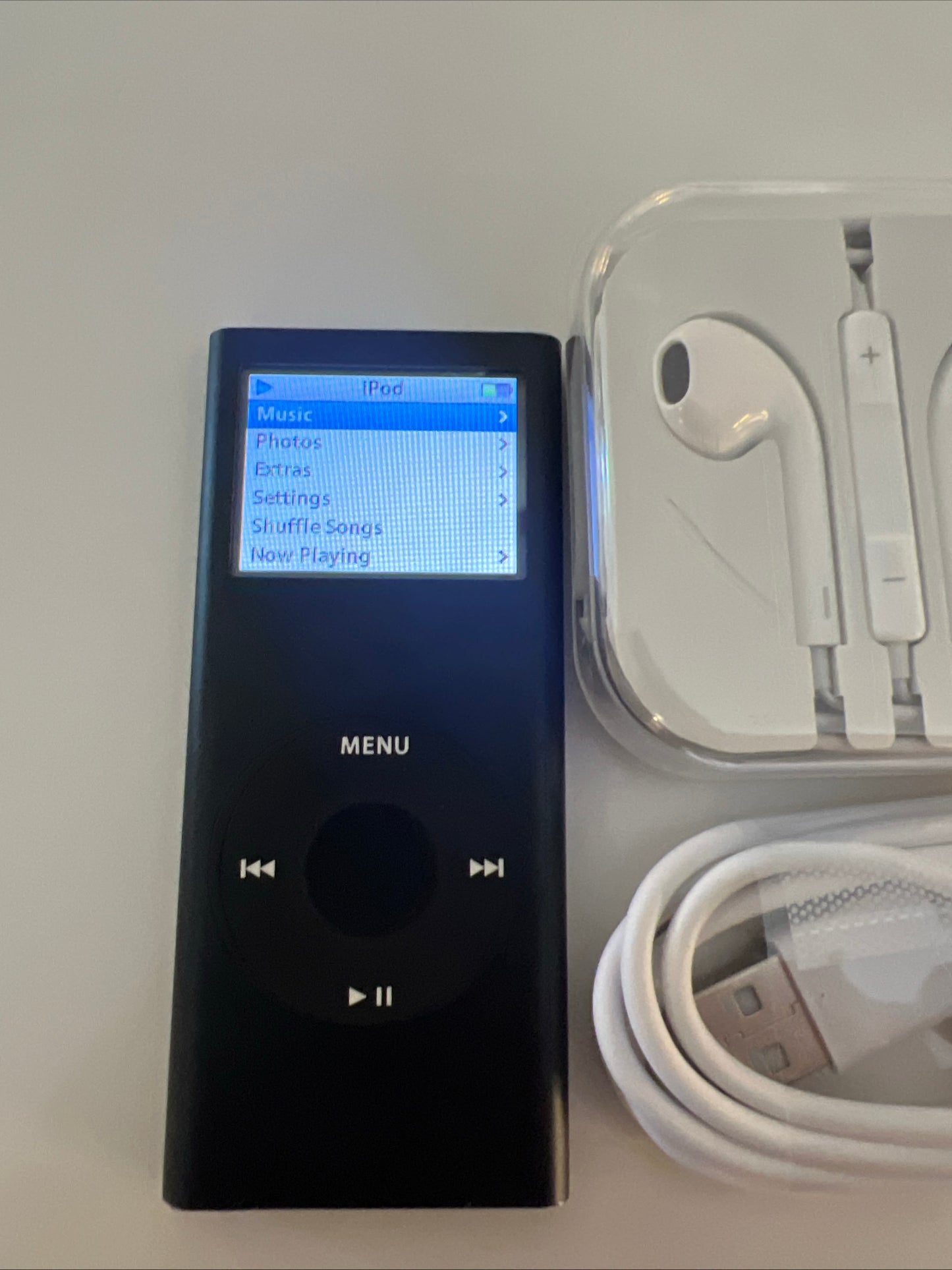 Apple iPod Nano, 2nd Generation, 8GB, Black, New Battery Installed.