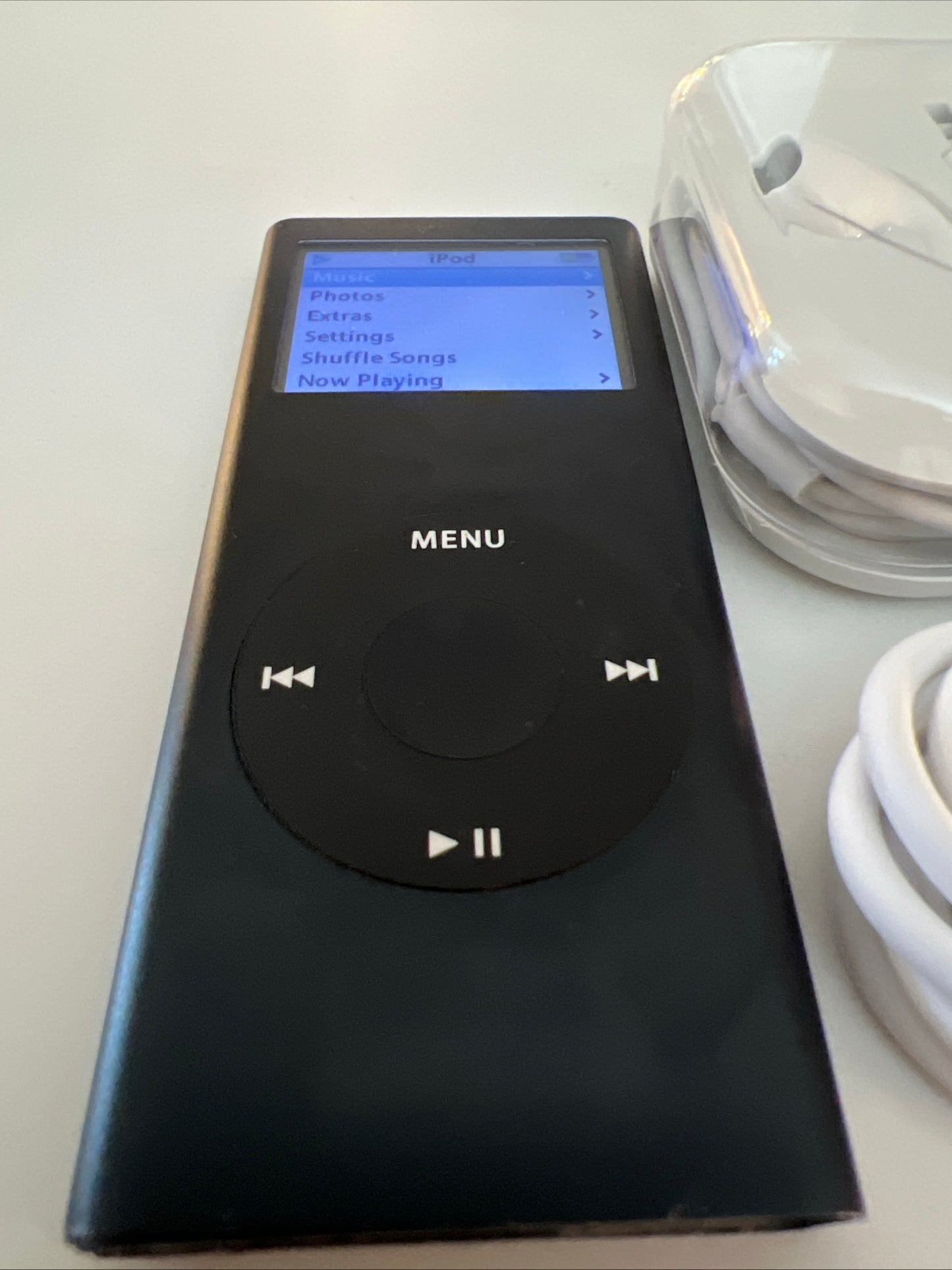 Apple iPod Nano, 2nd Generation, 8GB, Black, New Battery Installed.