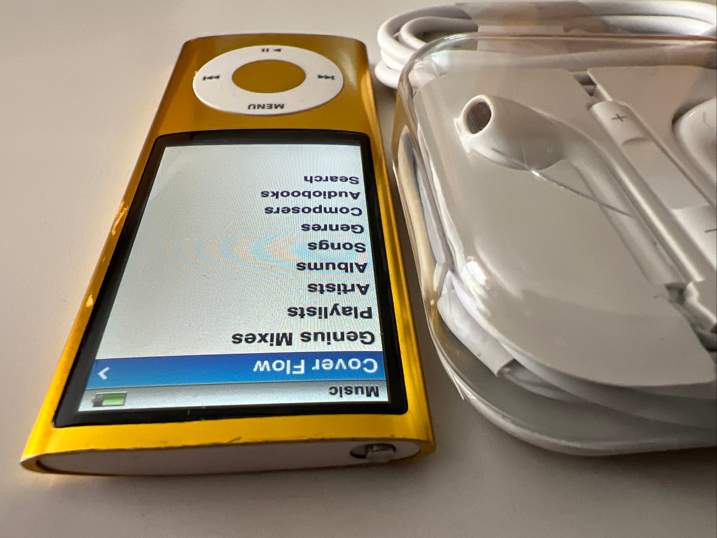 iPod Nano 5th Generation 16gb Yellow New Battery Installed.