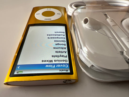 iPod Nano 5th Generation 16gb Yellow New Battery Installed.