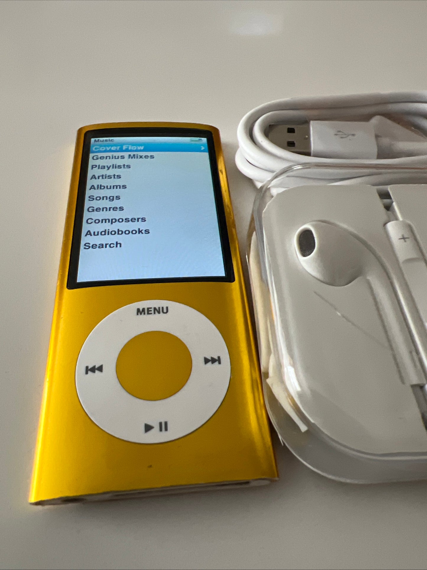 iPod Nano 5th Generation 16gb Yellow New Battery Installed.